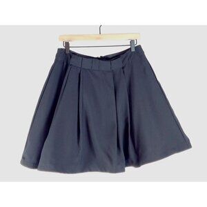 Black Mini Party Skirt Three Layers Tulle Lining Full Flounce Bow Coquette Sexy